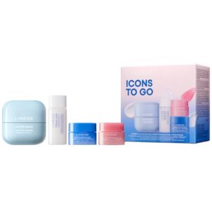 LANEIGE Icons To Go Set: Cream Skin, Water Bank Cream, Lip Sleeping Mask, Water Sleeping Mask, Travel Size, Full Size, Hydrate, Barrier-Boosting LANEIGE Icons To Go Set: Cream Skin, Water Bank Cream, Lip Sleeping Mask, Water Sleeping Mask, Travel Size, Full Size, Hydrate, Barrier-Boosting