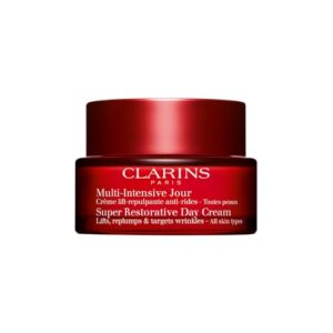 Clarins Super Restorative Day Cream | Anti-Aging Moisturizer For Mature Skin Weakened By Hormonal Changes | Replenishes, Illuminates & Densifies Skin | Lifts & Smoothes | Targets Age Spots & Wrinkles Clarins Super Restorative Day Cream | Anti-Aging Moisturizer For Mature Skin Weakened By Hormonal Changes | Replenishes, Illuminates & Densifies Skin | Lifts & Smoothes | Targets Age Spots & Wrinkles