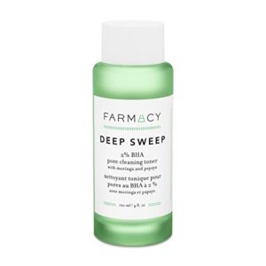 Farmacy 2% Salicylic Acid Toner for Face – Deep Sweep Gentle BHA Exfoliant for Oily Skin – Refines Texture with Papaya Enzymes & Moringa Water for a Healthy-Looking Complexion (120ml) Farmacy 2% Salicylic Acid Toner for Face – Deep Sweep Gentle BHA Exfoliant for Oily Skin – Refines Texture with Papaya Enzymes & Moringa Water for a Healthy-Looking Complexion (120ml)
