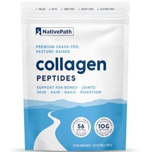 NativePath Collagen Peptides Protein – Hydrolyzed Type 1 & 3 Collagen Powder for Skin, Hair, Nails – Collagen Powder for Skin – 19.8 oz (56 Servings) NativePath Collagen Peptides Protein – Hydrolyzed Type 1 & 3 Collagen Powder for Skin, Hair, Nails – Collagen Powder for Skin – 19.8 oz (56 Servings)