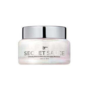 IT Cosmetics Secret Sauce Anti-Aging Face Moisturizer – Hydrating & Plumping Moisturizer Face Cream For Fine Lines, Wrinkles & Dark Spots – Vegan – Day or Night Facial Moisturizer – 2 fl. oz IT Cosmetics Secret Sauce Anti-Aging Face Moisturizer – Hydrating & Plumping Moisturizer Face Cream For Fine Lines, Wrinkles & Dark Spots – Vegan – Day or Night Facial Moisturizer – 2 fl. oz