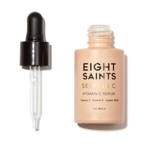 Eight Saints Vitamin C Serum For Face, Anti Aging Face Serum, Hyaluronic Acid, Vitamin E, Organic Aloe Vera and Jojoba Oil, Hydrating & Brightening Serum for Dark Spots, Fine Lines and Wrinkles, 1 oz Eight Saints Vitamin C Serum For Face, Anti Aging Face Serum, Hyaluronic Acid, Vitamin E, Organic Aloe Vera and Jojoba Oil, Hydrating & Brightening Serum for Dark Spots, Fine Lines and Wrinkles, 1 oz