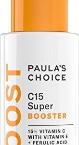 Paula's Choice BOOST C15 Super Booster, 15% Vitamin C with Vitamin E & Ferulic Acid, Skin Brightening Serum, 0.67 Ounce Paula's Choice BOOST C15 Super Booster, 15% Vitamin C with Vitamin E & Ferulic Acid, Skin Brightening Serum, 0.67 Ounce