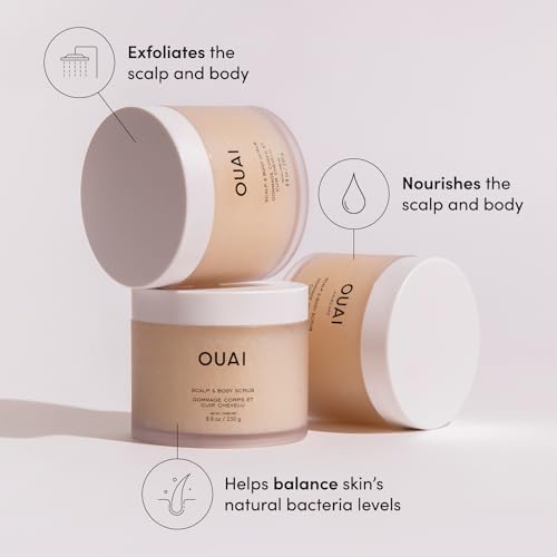 OUAI Scalp & Body Scrub, Melrose Place - Exfoliating Body Scrub with Sugar & Coconut Oil Blend for Smooth, Moisturized Skin - Gentle Scalp Scrub for Removing Product Build Up (8.8 Oz) - Image 2