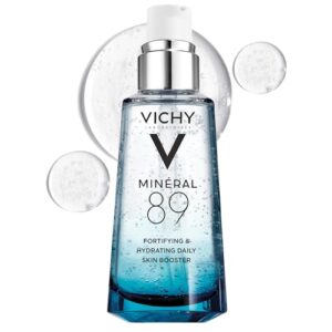 Vichy Mineral 89 Fortifying & Hydrating Daily Skin Booster, Pure Hyaluronic Acid Serum For Face, Plumps & Hydrates, Repairs Skin Barrier, Lightweight Moisturizing Gel, Fragrance Free & Oil-Free Vichy Mineral 89 Fortifying & Hydrating Daily Skin Booster, Pure Hyaluronic Acid Serum For Face, Plumps & Hydrates, Repairs Skin Barrier, Lightweight Moisturizing Gel, Fragrance Free & Oil-Free