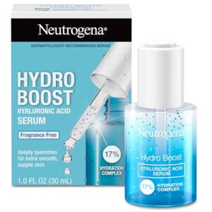 Neutrogena Hydro Boost Hyaluronic Acid Serum For Face, Lightweight Daily Hydrating Serum To Revive Dry Skin, Oil-Free, Non-Comedogenic, Fragrance Free, 1 oz Neutrogena Hydro Boost Hyaluronic Acid Serum For Face, Lightweight Daily Hydrating Serum To Revive Dry Skin, Oil-Free, Non-Comedogenic, Fragrance Free, 1 oz