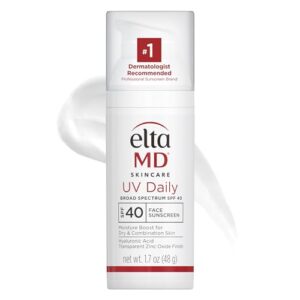 EltaMD UV Daily SPF 40 Face Sunscreen Moisturizer with Zinc Oxide, Daily Moisturizer with SPF, 1.7 oz Pump EltaMD UV Daily SPF 40 Face Sunscreen Moisturizer with Zinc Oxide, Daily Moisturizer with SPF, 1.7 oz Pump
