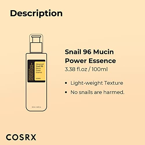 COSRX Snail Mucin 96% Power Repairing Essence 3.38 fl.oz 100ml, Hydrating Serum for Face with Snail Secretion Filtrate for Dull Skin & Fine Lines, Korean Skin Care - Image 8
