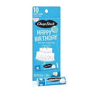 Chapstick Party Favor Lip Balm Gift Pack Happy Birthday 10 sticks 0.15 oz each Chapstick Party Favor Lip Balm Gift Pack Happy Birthday 10 sticks 0.15 oz each