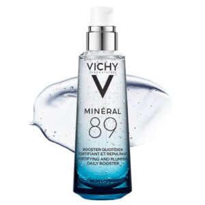 Vichy Mineral 89 Fortifying & Hydrating Daily Skin Booster, Pure Hyaluronic Acid Serum For Face, Plumps & Hydrates, Repairs Skin Barrier, Lightweight Moisturizing Gel, Fragrance Free & Oil-Free Vichy Mineral 89 Fortifying & Hydrating Daily Skin Booster, Pure Hyaluronic Acid Serum For Face, Plumps & Hydrates, Repairs Skin Barrier, Lightweight Moisturizing Gel, Fragrance Free & Oil-Free