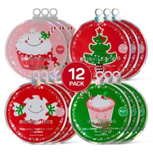 SpaLife Christmas Stocking Stuffer Facial Masks 12-Pack – Hydrating, Smoothing, and Refreshing Skin-Clearing Face Sheet Masks – Skincare Set for Moisturizing and Soothing Beauty SpaLife Christmas Stocking Stuffer Facial Masks 12-Pack – Hydrating, Smoothing, and Refreshing Skin-Clearing Face Sheet Masks – Skincare Set for Moisturizing and Soothing Beauty