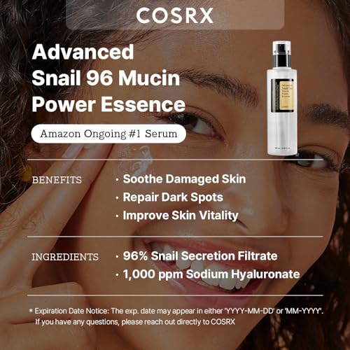 COSRX Snail Mucin 96% Power Repairing Essence 3.38 fl.oz 100ml, Hydrating Serum for Face with Snail Secretion Filtrate for Dull Skin & Fine Lines, Korean Skin Care - Image 2