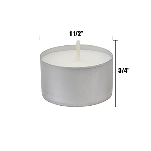 Stonebriar 200 Count White Unscented Smokeless Long Burning Tea Light Candles with 6-7 Hour Burn Time - Image 6