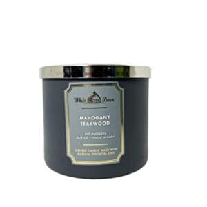 Bath & Body Works White Barn Mahogany Teakwood Scented Candle Unisex Candle 14.5 oz Bath & Body Works White Barn Mahogany Teakwood Scented Candle Unisex Candle 14.5 oz