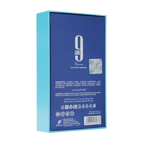 Afnan 9 AM Dive Unisex Eau De Parfum, 3.4 Fl. Oz - Image 4