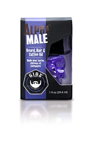 GIBS Grooming Alpha Male Beard, Hair & Tattoo Oil, 1 Fl Oz - Image 6