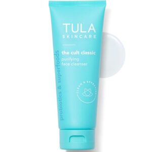 TULA Skin Care The Cult Classic Purifying Face Cleanser – Gentle and Effective Face Wash, Makeup Remover, Nourishing and Hydrating, 4.2 oz. TULA Skin Care The Cult Classic Purifying Face Cleanser – Gentle and Effective Face Wash, Makeup Remover, Nourishing and Hydrating, 4.2 oz.