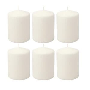 Stonebriar 35 Hour Long Burning Unscented Pillar Candles, 3×4, White Stonebriar 35 Hour Long Burning Unscented Pillar Candles, 3×4, White