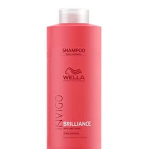 Wella Professionals Invigo Brilliance Shampoo | For Fine/Normal Colored Hair | Professional Color Protecting | Color Vibrancy Shampoo| 33.8 Fl Oz