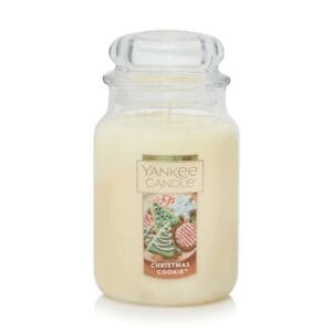 Yankee Candle Christmas Cookie Scented, Classic 22oz Large Jar Single Wick Candle, Over 110 Hours of Burn Time, Perfect for Holiday Gifting and Celebration Yankee Candle Christmas Cookie Scented, Classic 22oz Large Jar Single Wick Candle, Over 110 Hours of Burn Time, Perfect for Holiday Gifting and Celebration