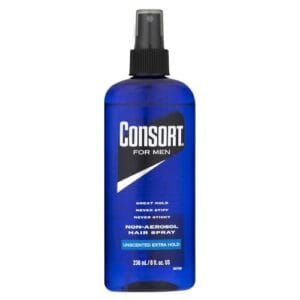 Consort Hair Spray for Men, Extra Hold, Unscented, Non-Aerosol – 8 oz(Pack of 4) Consort Hair Spray for Men, Extra Hold, Unscented, Non-Aerosol – 8 oz(Pack of 4)