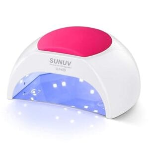 SUNUV SUN2C 48W UV Light for Nails,UV LED Nail Lamp with 4 Timer Settings,LED Nail Light Compatible with All Gel Types, Quick Drying Nail Dryer Pink SUNUV SUN2C 48W UV Light for Nails,UV LED Nail Lamp with 4 Timer Settings,LED Nail Light Compatible with All Gel Types, Quick Drying Nail Dryer Pink