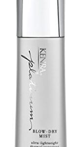 Kenra Platinum Blow-Dry Mist | Ultra-Lightweight Thermal Protectant | Detangles, Smooths, & Softens | Eliminates Frizz & Resists Humidity | Fine To Medium Hair | 3.4 fl. oz Kenra Platinum Blow-Dry Mist | Ultra-Lightweight Thermal Protectant | Detangles, Smooths, & Softens | Eliminates Frizz & Resists Humidity | Fine To Medium Hair | 3.4 fl. oz