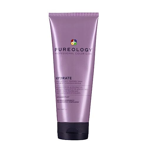 Pureology Hair Mask, Superfood Deep Treatment, Nourishes and Softens Hair, For Dry Colour-Treated Hair, Sulfate-Free, Vegan, Hydrate, 200ml