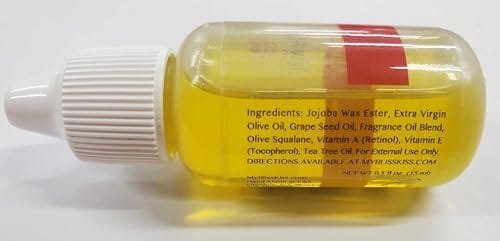 Bliss Kiss | Crisp Fragrance | Nail Oil Cuticle Dropper w/Vitamin E & Jojoba⏤Nail Strengthener Nail Growth Serum for Brittle Peeling Breaking Thin Nails | 0.5oz | - Image 3