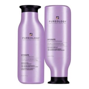 Pureology Hydrate Moisturizing Shampoo and Conditioner Set | Softens and Deeply Hydrates Dry Hair | For Medium to Thick Color Treated Hair | Sulfate-Free | Vegan Pureology Hydrate Moisturizing Shampoo and Conditioner Set | Softens and Deeply Hydrates Dry Hair | For Medium to Thick Color Treated Hair | Sulfate-Free | Vegan