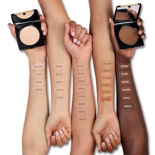 Lancôme Dual Finish Powder Foundation - Buildable Sheer to Full Coverage Foundation - Natural Matte Finish - 320 Amande III Neutral - Image 6