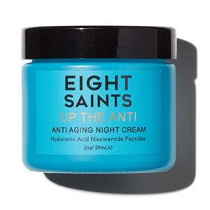 Eight Saints Skin Care Up the Anti Night Cream Face Moisturizer to Reduce Fine Lines and Wrinkles, Natural and Organic Anti Aging Cream For Face & Neck with Niacinamide and Hyaluronic Acid, 2 Ounces Eight Saints Skin Care Up the Anti Night Cream Face Moisturizer to Reduce Fine Lines and Wrinkles, Natural and Organic Anti Aging Cream For Face & Neck with Niacinamide and Hyaluronic Acid, 2 Ounces