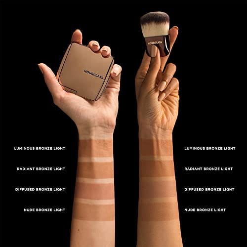 Hourglass Ambient Lighting Bronzer in Luminous Bronze Light. Highlighting Bronzer for a Natural Sun-Kissed Glow. Vegan and Cruelty-Free. - Image 4