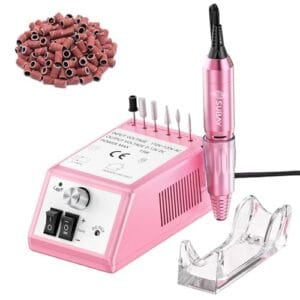 Subay Professional Finger Toe Nail Care Electric Nail Drill Machine Manicure Pedicure Kit Electric Nail Art File Drill with 1 Pack of Sanding Bands (Pink) Subay Professional Finger Toe Nail Care Electric Nail Drill Machine Manicure Pedicure Kit Electric Nail Art File Drill with 1 Pack of Sanding Bands (Pink)