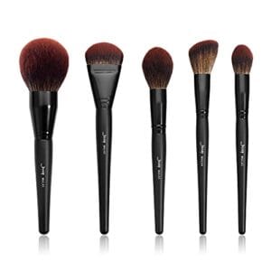 Jessup Large Face Makeup Brushes 5pcs, Premium Synthetic Foundation Powder Contour Blusher Highlighter Brush, Phantom Black T273 Jessup Large Face Makeup Brushes 5pcs, Premium Synthetic Foundation Powder Contour Blusher Highlighter Brush, Phantom Black T273