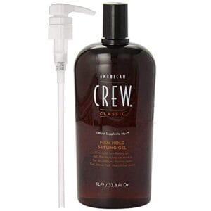 AMERICAN CREW Firm Hold Styling Gel, 33.8 Oz with Pump AMERICAN CREW Firm Hold Styling Gel, 33.8 Oz with Pump