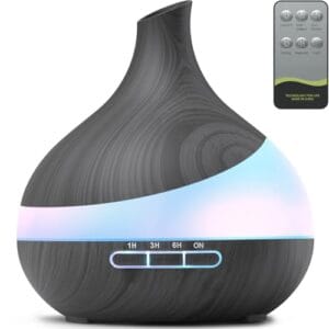 500 ML Essential Oil Diffuser, Upgrade Aroma Diffuser for Large Room, Aromatherapy Diffuser Humidifier with Remote Control 14 Color Lights 4 Timer Setting Auto Shut-Off 500 ML Essential Oil Diffuser, Upgrade Aroma Diffuser for Large Room, Aromatherapy Diffuser Humidifier with Remote Control 14 Color Lights 4 Timer Setting Auto Shut-Off