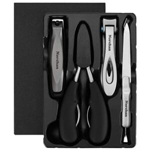 Norchan Large Nail Clippers Set, 5 Pcs Sharp Toenail and Fingernail Clippers for Men and Women (Premium, Big Size, Heavy-Duty Design) Norchan Large Nail Clippers Set, 5 Pcs Sharp Toenail and Fingernail Clippers for Men and Women (Premium, Big Size, Heavy-Duty Design)