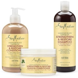 SheaMoisture Curly Bundle: 16 oz Shampoo, 13 oz Conditioner, 11.5 oz Leave-in with Jamaican Black Castor Oil for Healthy Growth and Restoration – Sulfate Free SheaMoisture Curly Bundle: 16 oz Shampoo, 13 oz Conditioner, 11.5 oz Leave-in with Jamaican Black Castor Oil for Healthy Growth and Restoration – Sulfate Free