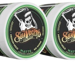 Suavecito Pomade Matte (No Shine) Formula 4 oz, 2 Pack – Medium Hold Hair Pomade For Men – Matte Hair Paste For Natural Texture Hairstyles Suavecito Pomade Matte (No Shine) Formula 4 oz, 2 Pack – Medium Hold Hair Pomade For Men – Matte Hair Paste For Natural Texture Hairstyles