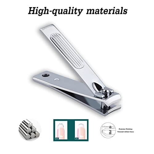 Nail Clipper Set, 6 Pcs Toenail Clippers, Stainless Steel Fingernail Clipper, and PU Leather Manicure Set, Gift Ideas (Beige) - Image 3