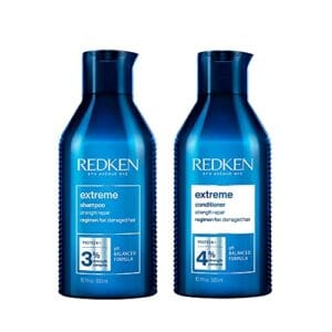 Redken Extreme Shampoo and Conditioner | For Damaged Hair Repair | Protein-Infused Strengthening Formula Redken Extreme Shampoo and Conditioner | For Damaged Hair Repair | Protein-Infused Strengthening Formula