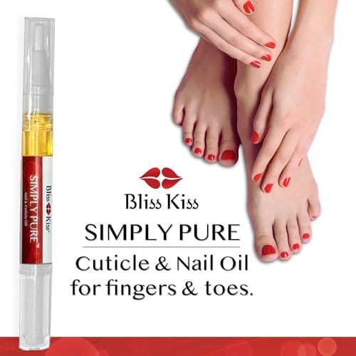 Bliss Kiss | Fragrance Free 4 Nail Oil Cuticle Pens w/Vitamin E & Jojoba⏤Nail Strengthener Nail Growth Serum for Brittle, Peeling, Breaking, Thin nails - Image 3