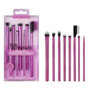 Real Techniques 8 Piece Everyday Eye Essentials Makeup Brush Set, Eye Brushes for Eye Liner, Eyeshadow, Brows, & Lashes, Travel Friendly, Gift Set, Synthetic Bristles, Cruelty-Free & Vegan Real Techniques 8 Piece Everyday Eye Essentials Makeup Brush Set, Eye Brushes for Eye Liner, Eyeshadow, Brows, & Lashes, Travel Friendly, Gift Set, Synthetic Bristles, Cruelty-Free & Vegan