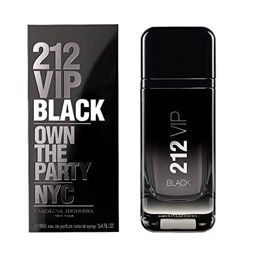 Carolina Herrera 212 Vip Black Fragrance For Men - Energetic And Spicy Scent - Notes Of Lavender, Black Vanilla Husk And Musk - Skin Friendly - Aromatic Fougere Fragrance - Edp Spray - 3.4 Oz - Image 2