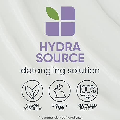 Biolage Hydra Source Detangling Solution | Detangles & Controls Static For Less Frizz & Fly-Aways | Renews Moisture | Paraben-Free | For Dry Hair | Vegan | Cruelty Free | 33.8 Fl. Oz - Image 6