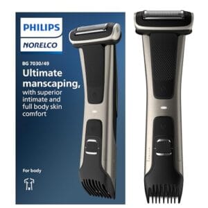 Philips Norelco Bodygroom 7000 Series, Showerproof Groin and Body Trimmer for Men, Precise Body Grooming, Adjustable Comb, Safe Even Below The Belt, 80 Min. Runtime, Model BG7030/49 Philips Norelco Bodygroom 7000 Series, Showerproof Groin and Body Trimmer for Men, Precise Body Grooming, Adjustable Comb, Safe Even Below The Belt, 80 Min. Runtime, Model BG7030/49