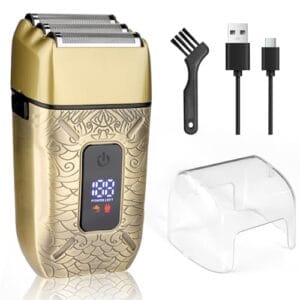 Foil Shavers for Men, Electric Razor for Men with Triple Blades, LED Display, Cordless Rechargeable Shavers for Men, Men's Foil Shaver for Close Shave, Dry & Wet Shave Foil Shavers for Men, Electric Razor for Men with Triple Blades, LED Display, Cordless Rechargeable Shavers for Men, Men's Foil Shaver for Close Shave, Dry & Wet Shave