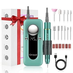 Electric Nail Drill Professional, 45000RPM Cordless Electric Nail File for Acrylic Gel Nails, Professional Nail Drill Manicure Pedicure Polishing Shape Tools for Home Salon Nail Drill Kits