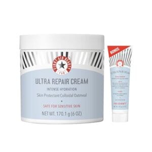 First Aid Beauty – Ultra Repair Cream, Intense Hydration Whipped Colloidal Oatmeal, Clinically Proven to Strengthen Skin Barrier in 7 Days & Helps Relieve Eczema, Luxury Moisturizer, 6 oz + Bonus, 2ct First Aid Beauty – Ultra Repair Cream, Intense Hydration Whipped Colloidal Oatmeal, Clinically Proven to Strengthen Skin Barrier in 7 Days & Helps Relieve Eczema, Luxury Moisturizer, 6 oz + Bonus, 2ct